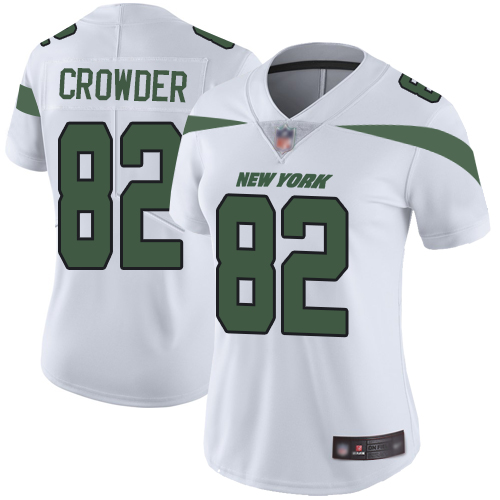 New York Jets Limited White Women Jamison Crowder Road Jersey NFL Football #82 Vapor Untouchable->youth nfl jersey->Youth Jersey